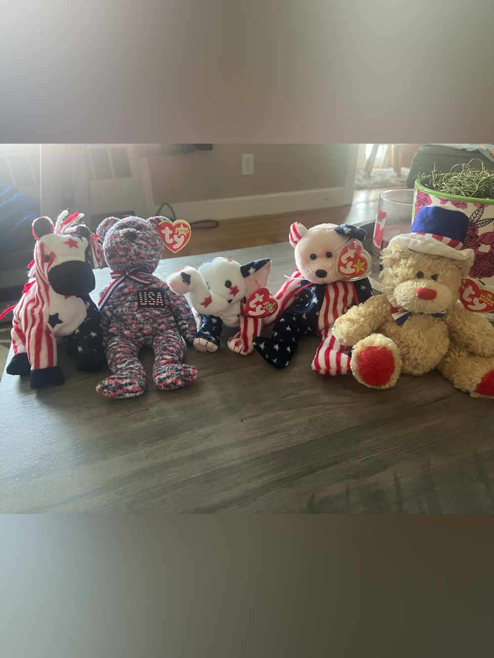 Ty Patriotic Plush Collection - Red White Blue Beanie Babies